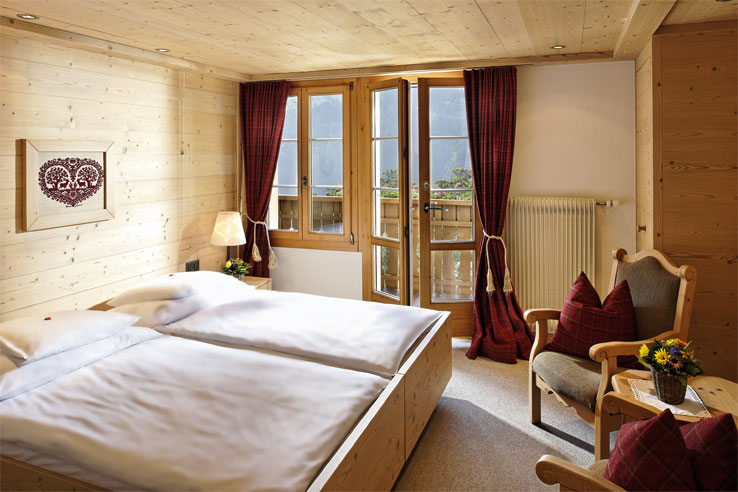 Hotel Alpenrose, example of a bedroom
